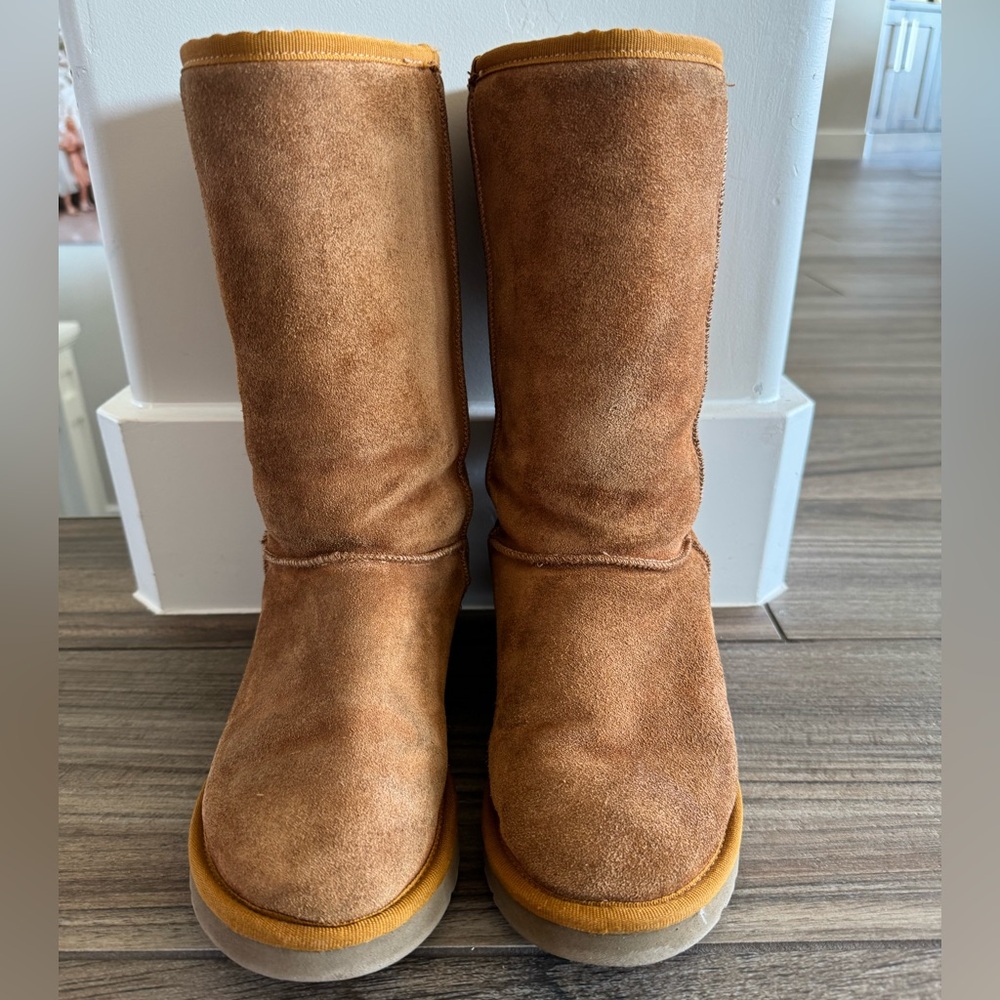 UGG Chestnut Suede Tall Boots. Women’s size 7. GUC - Picture 4 of 16